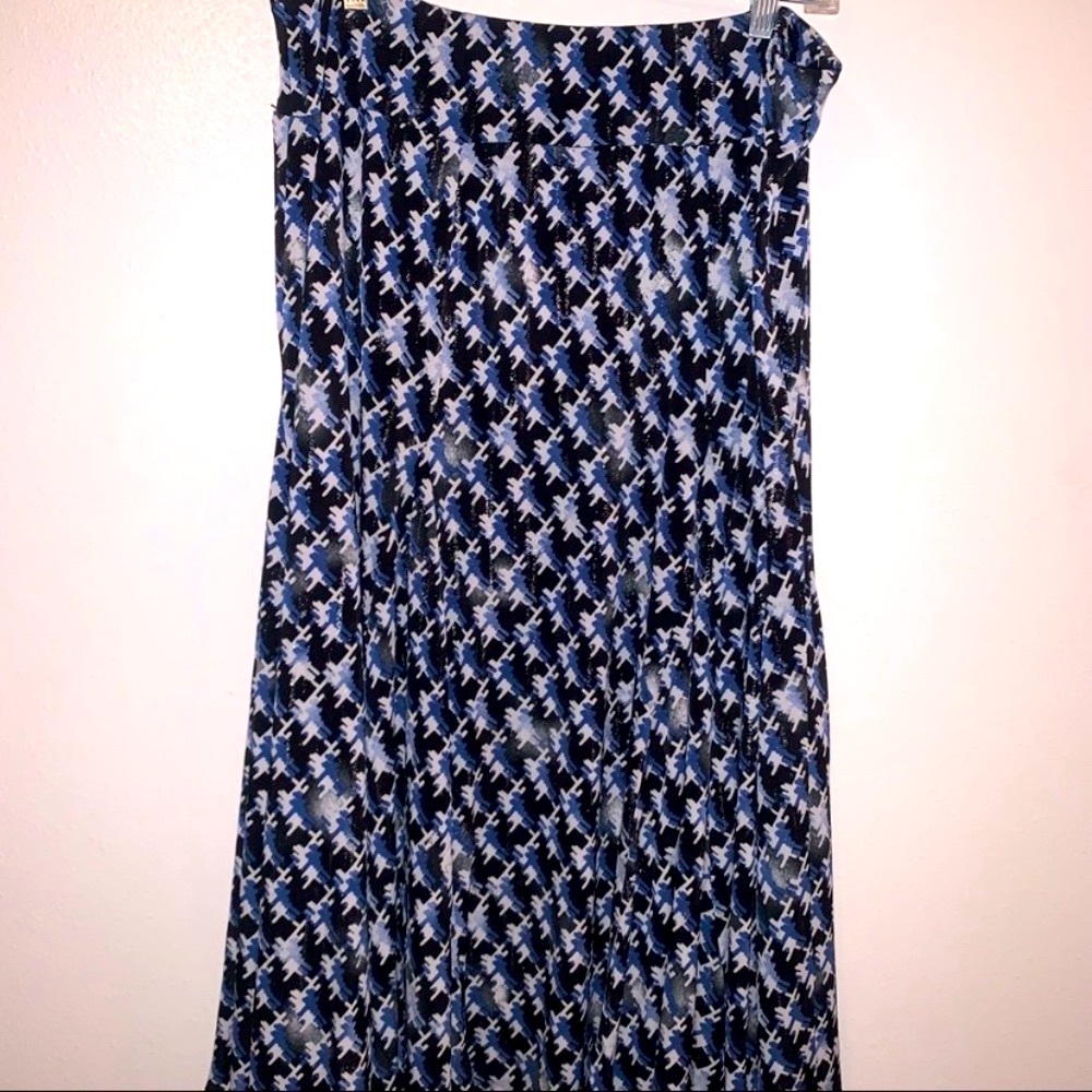 Studio 1940 18W/20W MIDI Print Polyester Spandex Skirt Retro Style